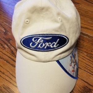 Ford Adventure Airplane Hat Plane Graphic Cream Embroidered Cap